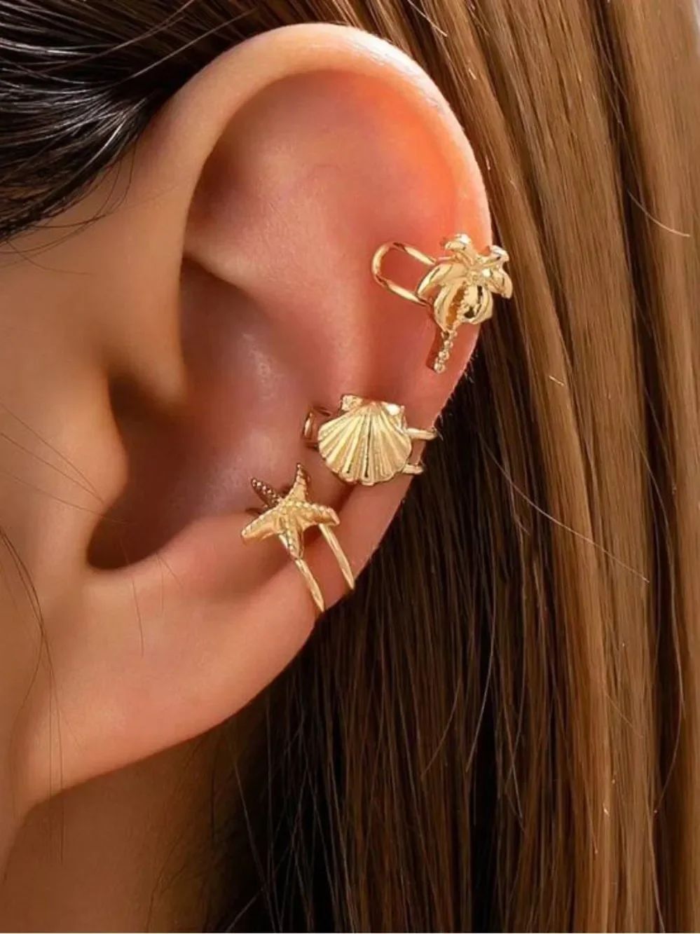 Palm Tree ear cuff N2208